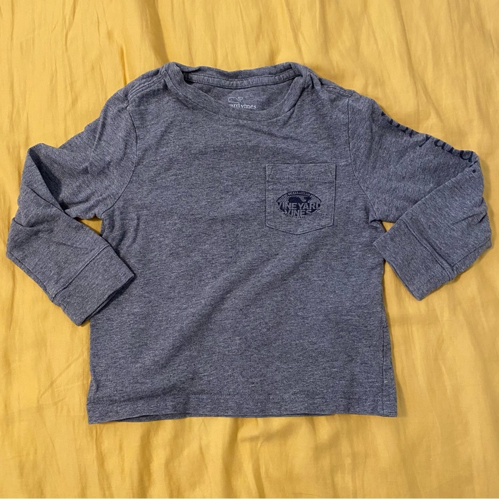 Vineyard Vines Kids Gray Long Sleeve Shirt